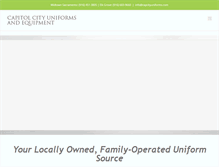 Tablet Screenshot of capcityuniforms.com